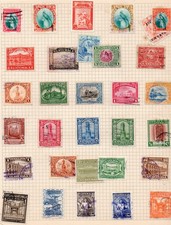 Guatemala nice lot of early stamps on page, mostly used.