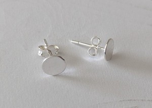 5 Pair 925 Sterling Silver Earrings 5mm Flat Glue On Pad