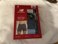 New Balance Men's Boxer Brief 4-Pack NB3001-3 Premium Performance 6" 125N,L