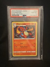 Charmeleon 024/185 Sword & Shield Vivid Voltage Pokemon Card Gem Mint PSA 10