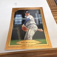 TOPPS GALLERY 1997 OREL HERSHISER #7 CLEVELAND GUARDIANS BASEBALL CARD