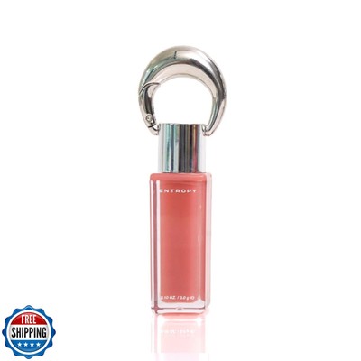 ENTROPY Makeup 2-in-1 Charm Shiny Glowy Lip and Cheek Gloss Tint Keychain, Hi