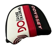 ODYSSEY WHITE HOT OG MALLET PUTTER HEADCOVER - 2-ball & Seven # 7 #7 - red - NEW