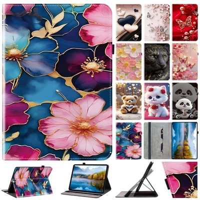 Für Samsung Galaxy Tab A7 A8 A9 Plus A11+ Tablet Leder Tasche Schutz Case Cover - Bild 1 von 4
