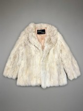 Vintage French Coney 100% Made In Korea Real Rabbit Hair Womens Size UK14