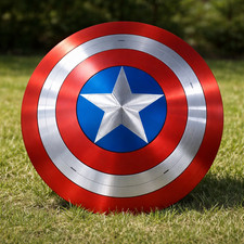 22" Captain America Shield Metal Replica Avengers Cosplay Handmade Reproduction