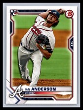 2021 Bowman Baseball #27 Ian Anderson Paper Base Rookie Card RC Atlanta Braves