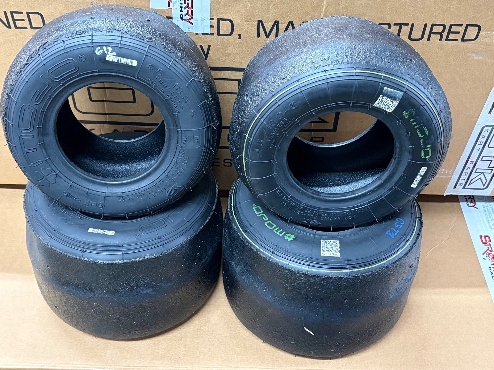 Pneumatici usati Mojo D5 Kart 2025 usati una gara vecchi - Rotax OTK TonyKart - REF 612