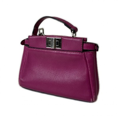 FENDI Micro peekaboo Handbag 8M0355 leather pink