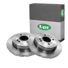 2x LPR BREMSSCHEIBEN 262mm VOLL HINTEN passend für HYUNDAI ACCENT I20 KIA RIO | 