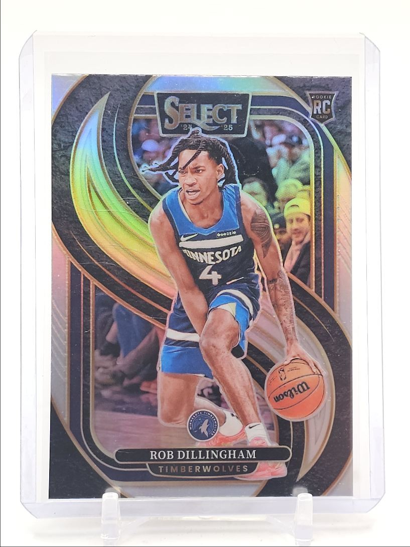 ROB DILLINGHAM 2024-25 SELECT PREMIER LEVEL ROOKIE SILVER PRIZM RC Q4376