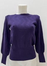 Ex M&S  Textured Soft Feel Part Fitted Jumper In 5  Colours  Size XS S M L XL