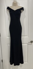 Berstausy Black Size S On Off Shoulder Maxi Formal Dress Mermaid Solid
