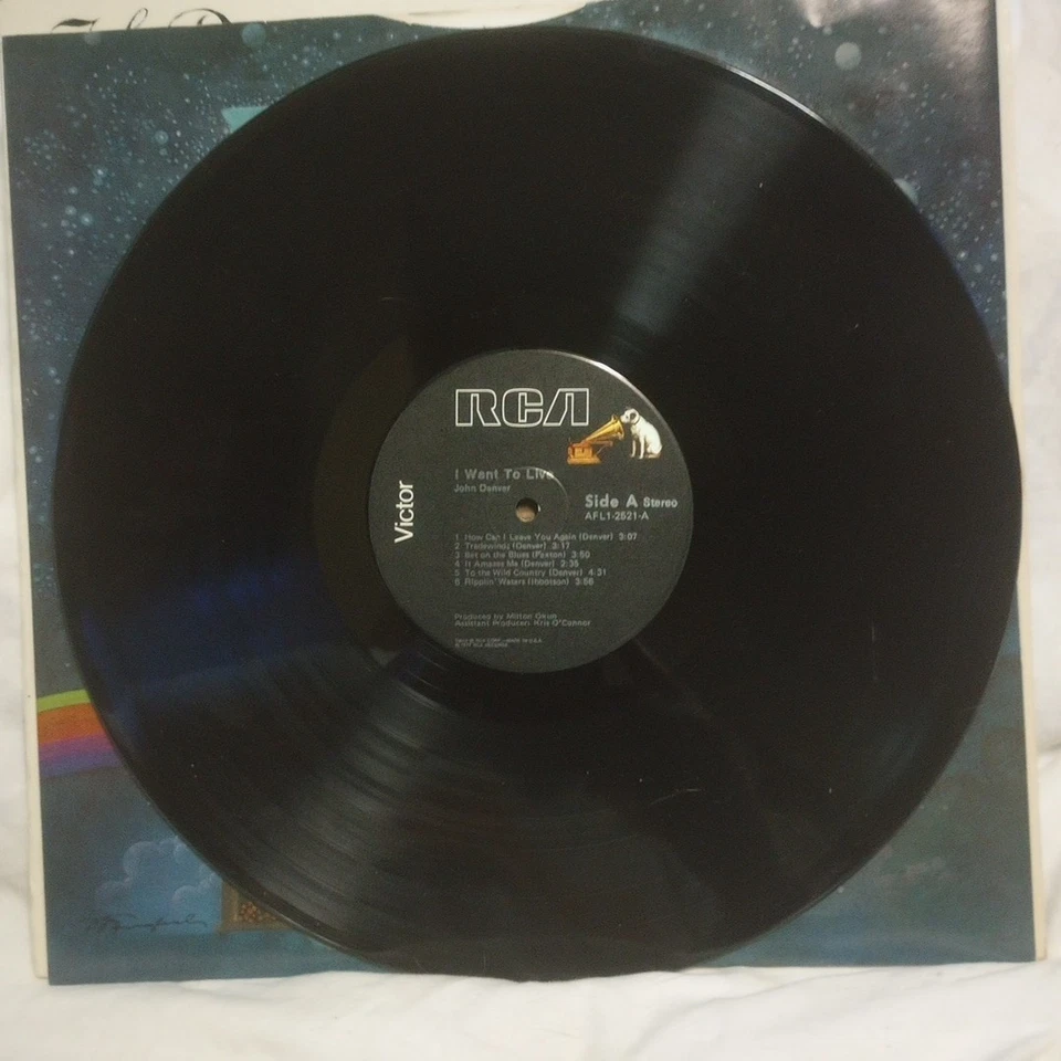 John Denver I Want to Live RCA Records Album Vinal LP Foto 4 de 4