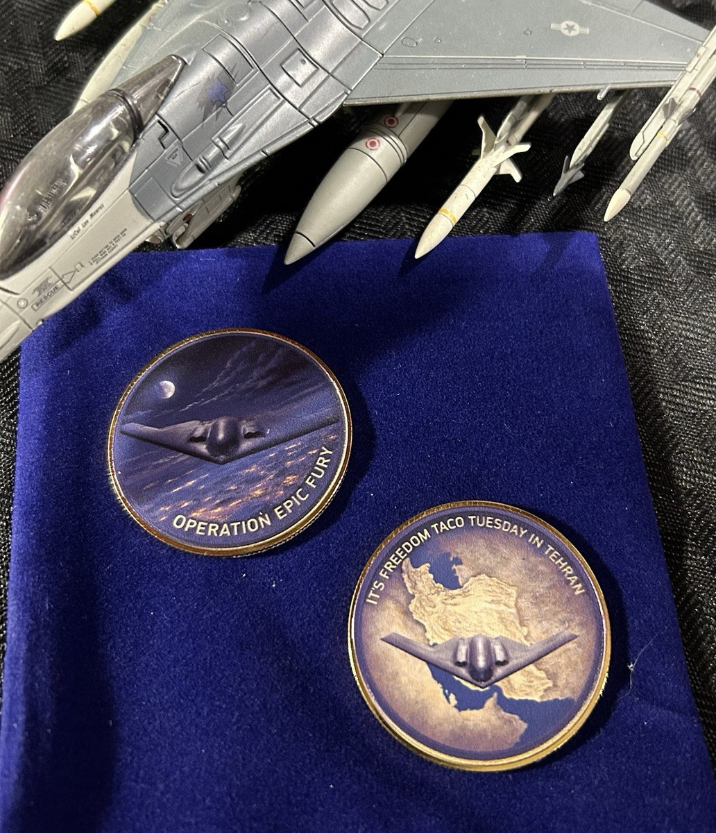 Operation Epic Fury, B2 Stealth USAF Limited Edition Challenge