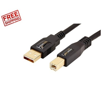 Printer Cable USB Printer Cable USB 2.0 Type A Male to B Male, 10 Feet