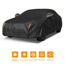 Xxl Car Cover Waterproof Windproof With Door Zipper For Bmw 8 Series Gran Coupe