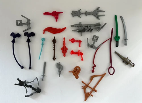 Vintage Masters Of The Universe MOTU Weapons Accessories Lot Of 23 1980s