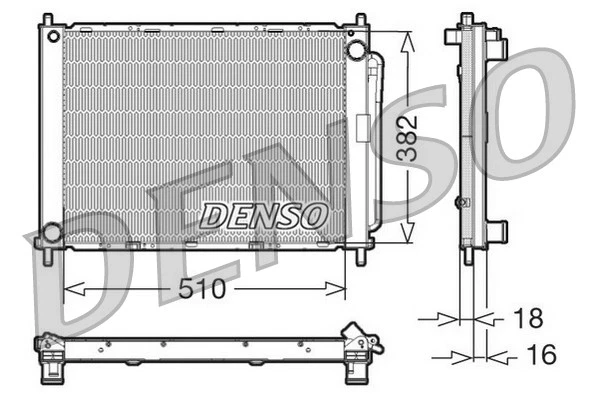 Radiator DRM23100 Denso 8200134606 8200149953 8200289181 8200289184 8200289194 - Image 2 of 4