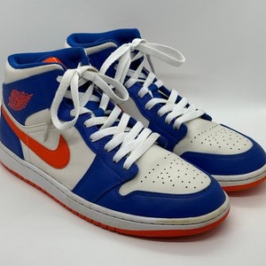 Nike Air Jordan 1 Mid NY Knicks Wheaties  Blue  Orange size US 11 Jordan Brand Gives This Air Jordan 1 Mid Wheaties Vibes main image 2
