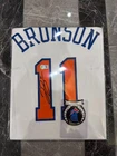 Jalen Brunson Back Signed New York Knicks Home #11 Jersey