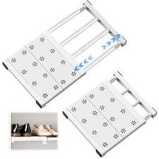 2 PCS Locker Shelf Organizer Adjustable Divider Mate 9.4 W x 10.6-15.7 L Inch