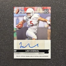 2022 Leaf Pro Set LEO CHENAL #PSA-LC1 Rookie AUTO - FOOTBALL CARD. rookie card picture