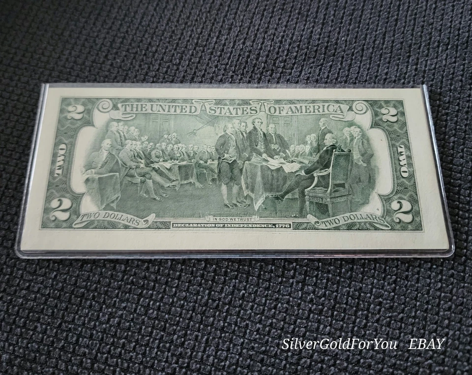 00009173* 2003 Two Dollar $2 Star Bill Fancy Low Serial Number BU Uncirculated - Image 4 of 4