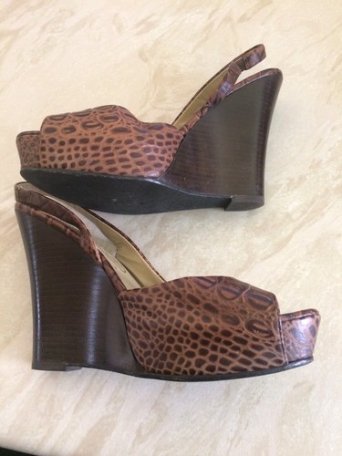 Ash Wedge Designer Brown Sandals Uk6 Ladies - Picture 8 of 9