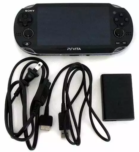 SONY PS Vita PCH-1100 AA01 Black Model 3G/Wi-Fi Model w/ Charger Fedex  Shipping