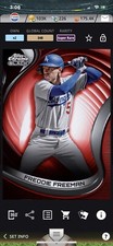 Bunt Black chrome Freddie Freeman base