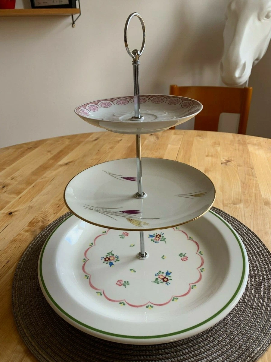 Etagere diy single piece porcelain table decoration cake stand handmade