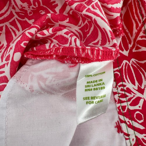 Lilly Pulitzer Punch Pink Stamped Print Callahan Shorts Women's Size 6 Pockets - Picture 4 of 7