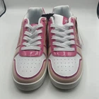 Barbie Low Top Lace-Up Sneakers Shoes Womens Size 10 Pink & Flowers