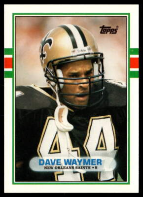 1989 Topps Traded #28T Dave Waymer New Orleans Saints Football