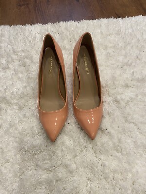 Madden Girl Women's Pointed Toe Pump Shoes Peach Pink Coral Size