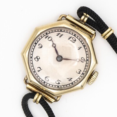 Vintage Optima 24 mm x 28.5 mm 15-Jewel Gold-Filled Octagonal Wristwatch
