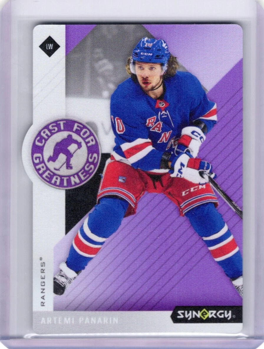 23-24 UD SYNERGY CAST FOR GREATNESS PLATE PURPLE ARTEMI PANARIN