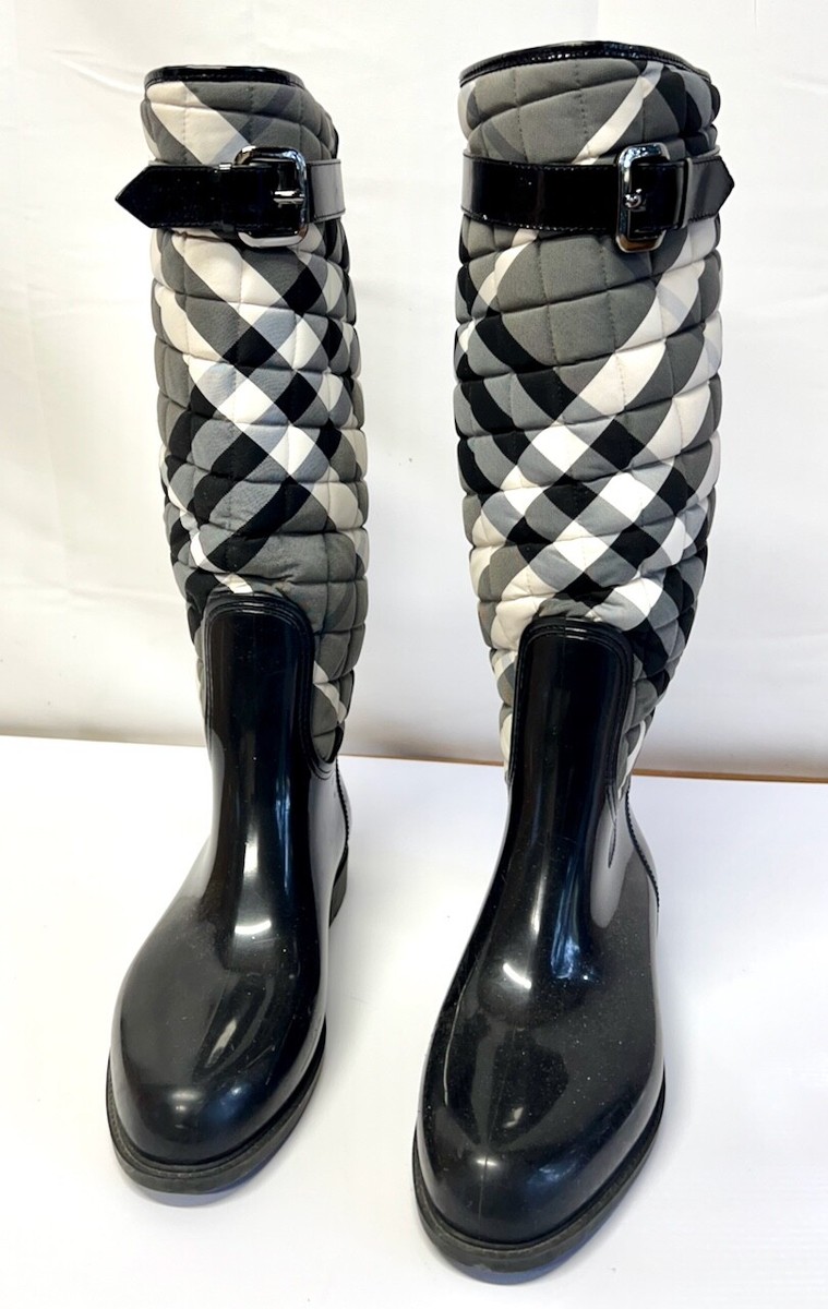 Ladies Boots Burberry Quilted Rain Boots Burberry Women's Boots
