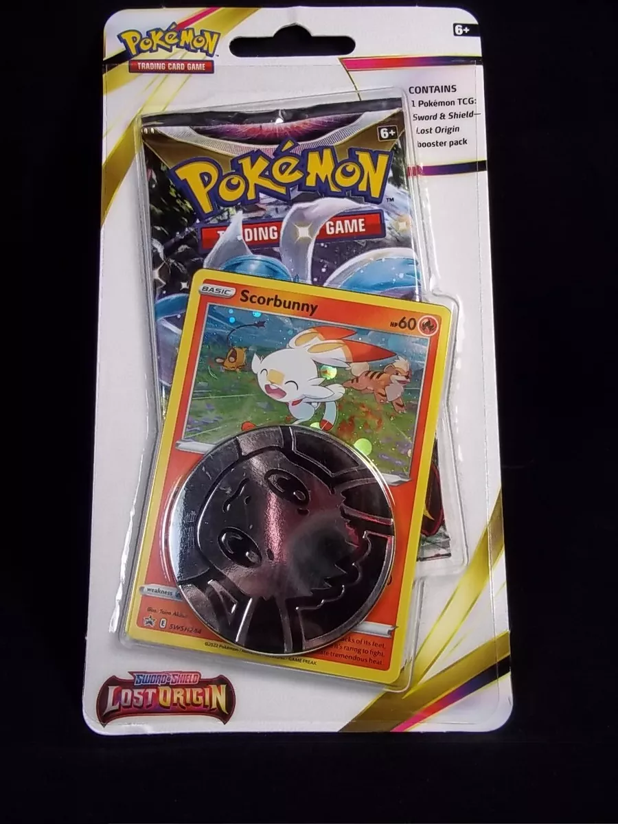 Pokémon TCG: Sword & Shield-Lost Origin 3 Booster Packs, Coin