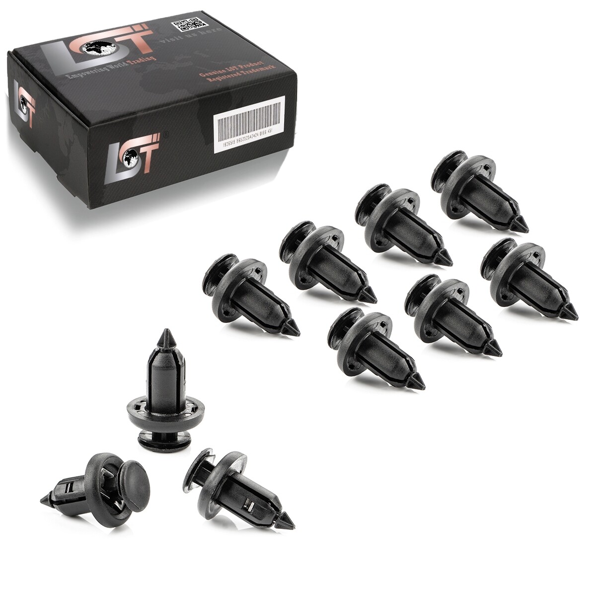 10x Ø 10 mm Bumper Grille Fastening Clips Metal Insert for HONDA