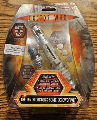 Doctor Who The Tenth Doctor's Sonic Screwdriver LIMITED EDITION NEW ...