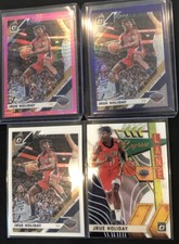 Jrue Holiday 2019-20 Donruss Optic Purple Refractor Hyper Pink #13 Express Lane