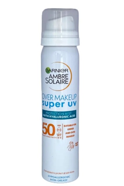 garnier ambre solaire sensitive hydrating face sun cream mist spf50