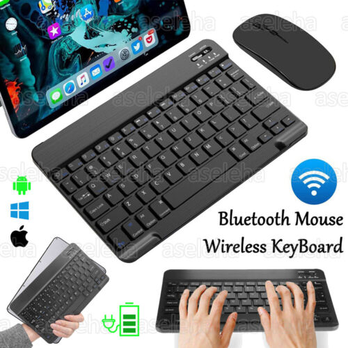 Mini Wireless Tastatur Keyboard Kabellos Touchpad Maus Für Tablet PC iPad Handy - Afbeelding 1 van 19