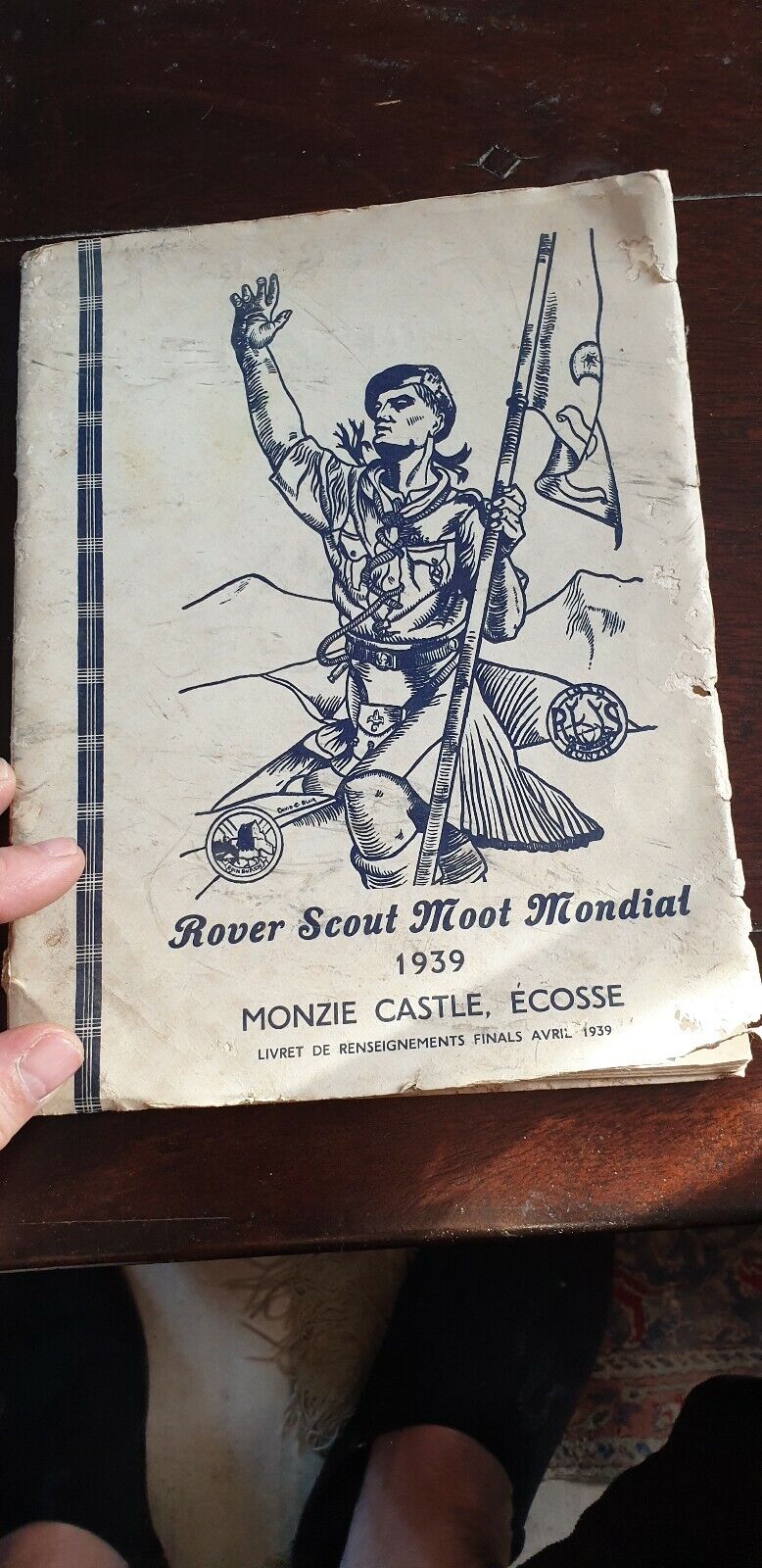 SCOUTISME BADEN - POWELL ROVER SCOOT MOOT MONDIAL 1939 DOCUMENTS ECOSSE RARE