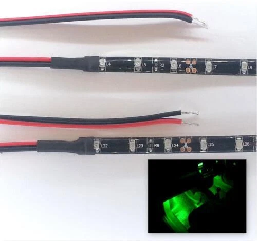 Luci interne verde per auto tuning ed elaborate LED