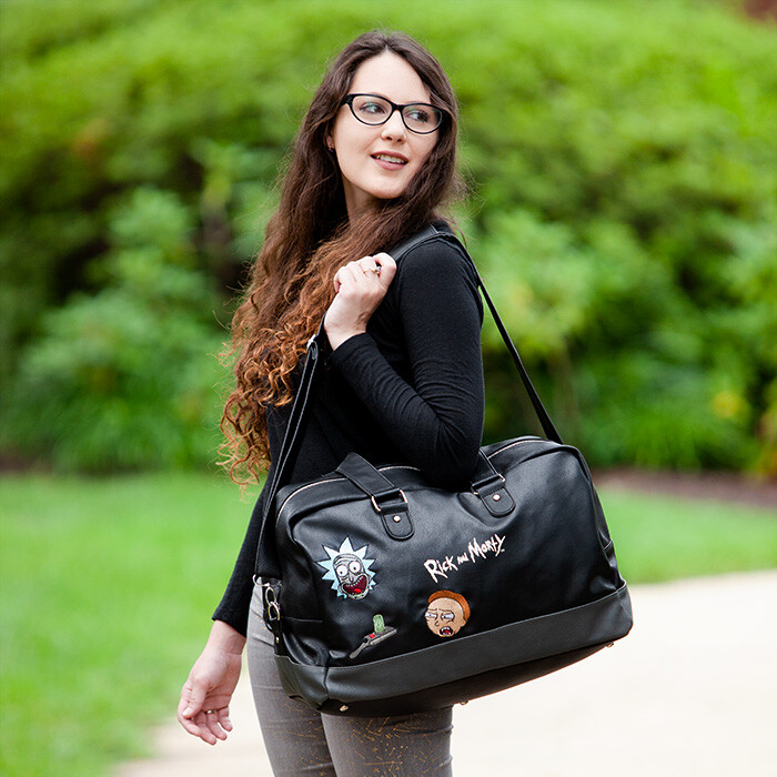 rick and morty gym bag
