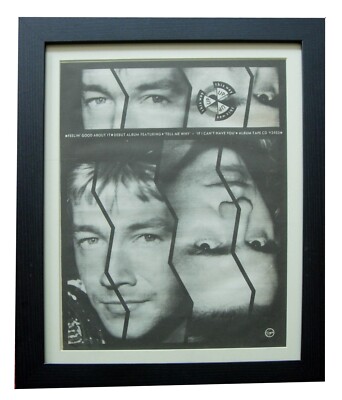 THIS WAY UP+FEELIN' GOOD ABOUT IT+POSTER+AD+RARE ORIGINAL 1987+FRAMED+WORLD SHIP