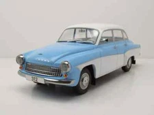 1965 MCG Model Car Group MCG18300 1/18 Light Blue & White Wartburg 312
